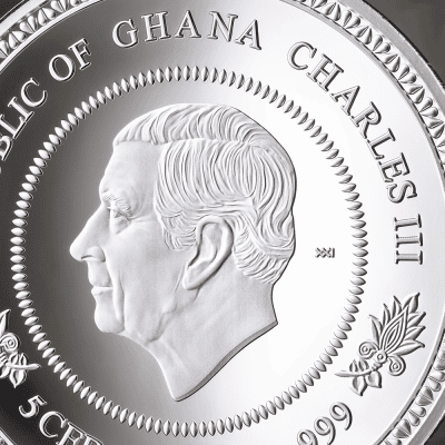 Ghana - 2026 - 5 Cedis - Summer 1oz silver (Tree of Life series)