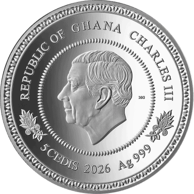 Ghana - 2026 - 5 Cedis - Summer 1oz silver (Tree of Life series)
