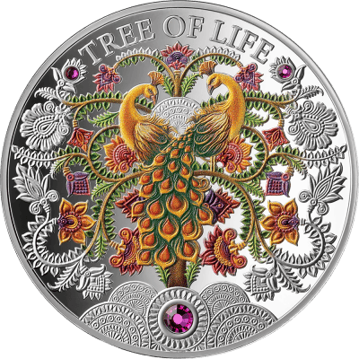 Ghana - 2026 - 5 Cedis - Summer 1oz silver (Tree of Life series)