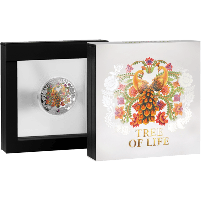 Ghana - 2026 - 5 Cedis - Summer 1oz silver (Tree of Life series)