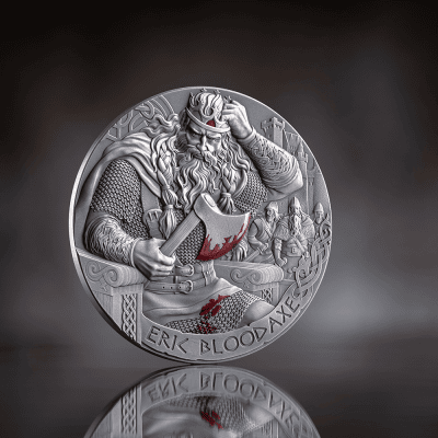 Cameroon - 2026 - 2000 Francs – Eric Bloodaxe (way to valhalla series) 2oz silver