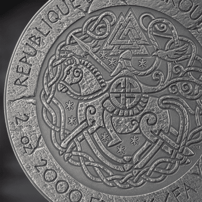 Cameroon - 2026 - 2000 Francs – Eric Bloodaxe (way to valhalla series) 2oz silver