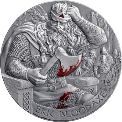 Cameroon - 2026 - 2000 Francs – Eric Bloodaxe (way to valhalla series) 2oz silver