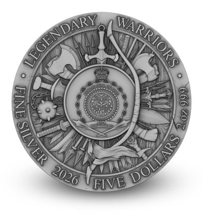 Niue - 2026 - 5 Dollars - William Wallace (Legendary Warriors series) 2oz silver