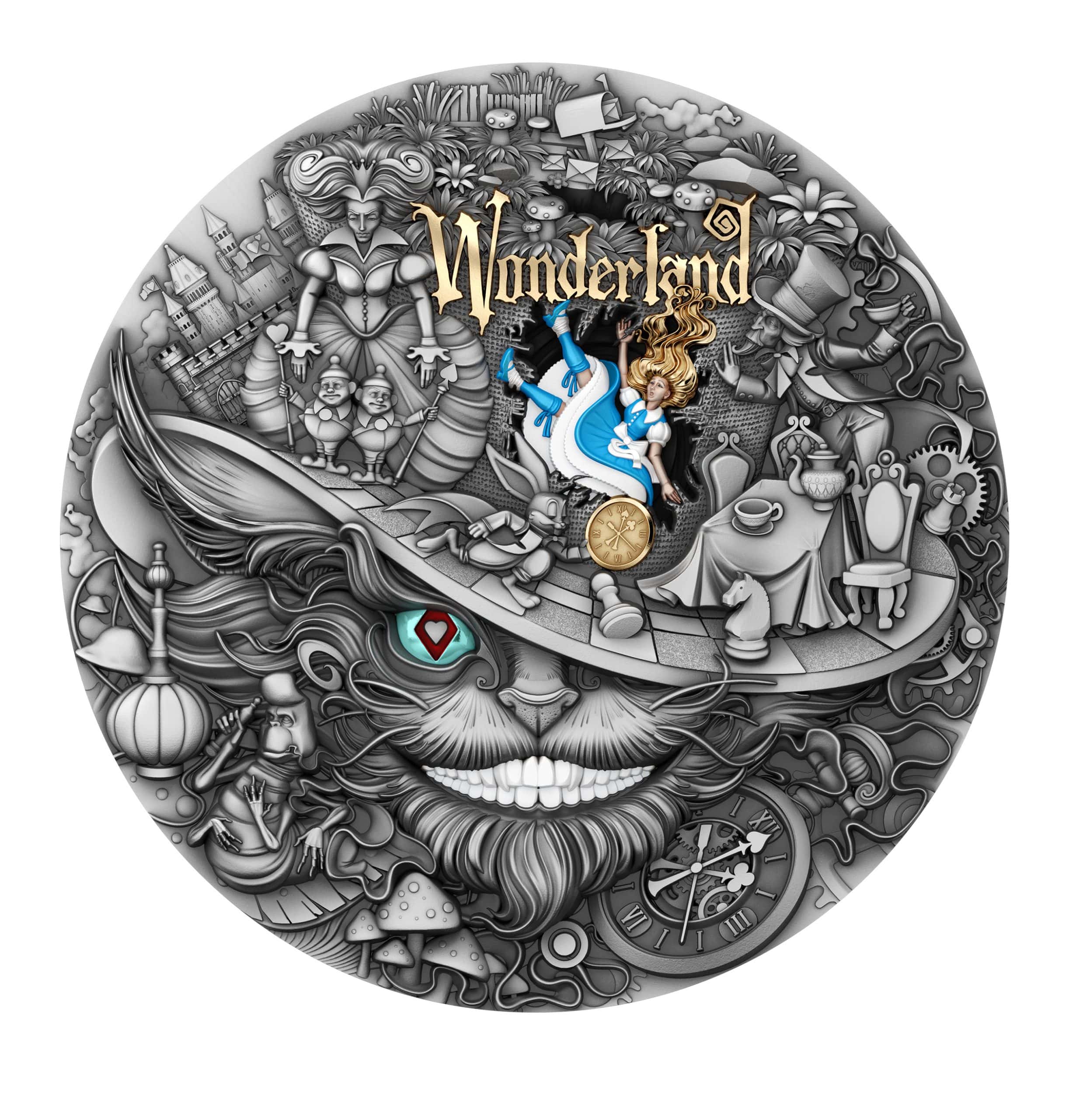 Niue - 2026 - 5 Dollars - Alice in Wonderland 2oz silver (World of Stories series)
