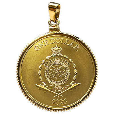 Niue - 2026 - 1 Dollars - Clover silver pendant 10g silver