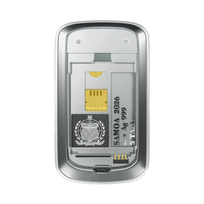 Samoa - 2026 - 5 Tala - QWERTY Phone 2oz silver COLOR