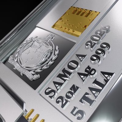 Samoa - 2026 - 5 Tala - QWERTY Phone 2oz silver COLOR