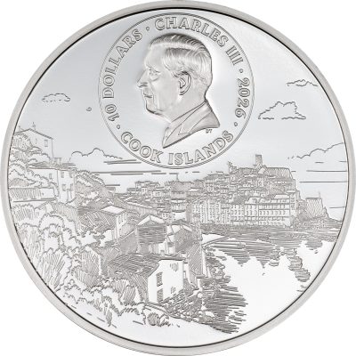 Cook Islands - 2026 - 10 Dollars - Cinque du Terre / Architectures of the World Series