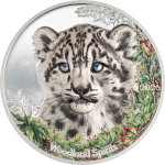 Mongolia - 2026 - 500 Togrog - Woodland Snow Leopard 1oz silver
