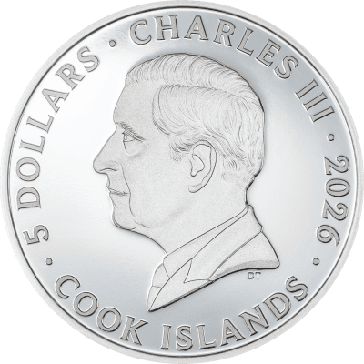 Cook Islands - 2026 - 5 Dollars - Sloth (Seven Deadly Sins) 1oz silver