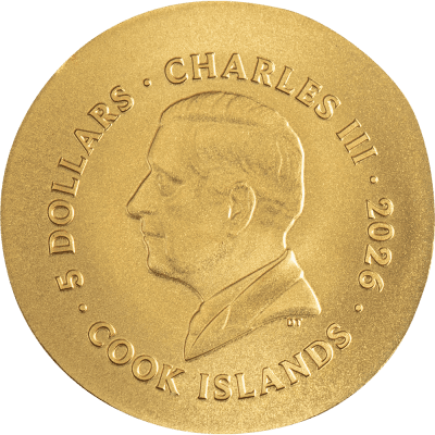 Cook Islands - 2026 - 5 Dollars - Krios Numismatic Icons SMALL GOLD