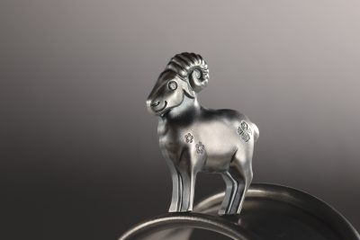 Mongolia - 2027 - 1000 Togrog - Year of the Goat 3D silver 1oz