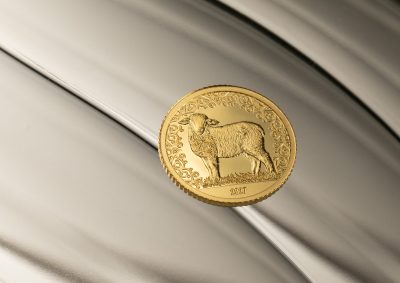 Mongolia - 2027 - 1000 Togrog - Year of the Goat SMALL GOLD - Image 2