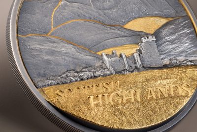 Cook Islands - 2026 - 10 Dollars - Scottish Highlands 2oz silver (Golden Landscapes series)