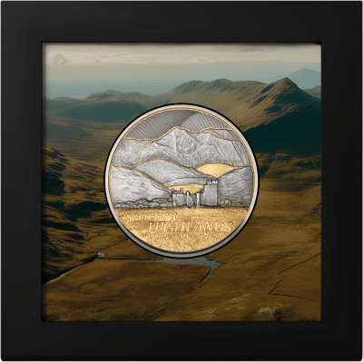 Cook Islands - 2026 - 10 Dollars - Scottish Highlands 2oz silver (Golden Landscapes series)