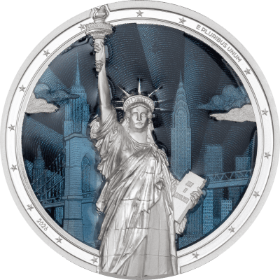 Cook Islands - 2026 - 10 Dollars - Statue of Liberty 2oz silver (Timeless Icons series)