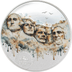 Cook Islands - 2026 - 5 Dollars - Mount Rushmore 1/2oz silver (World Landmark series)