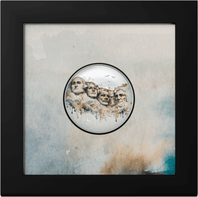 Cook Islands - 2026 - 5 Dollars - Mount Rushmore 1/2oz silver (World Landmark series)