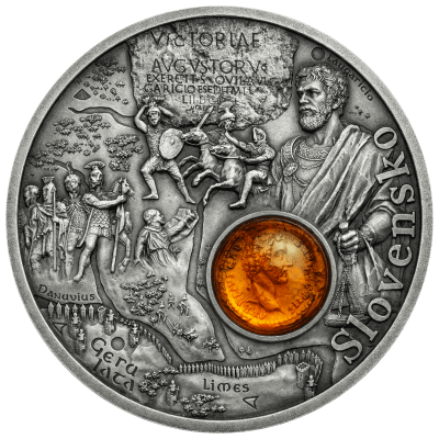 Niue - 2026 - 1 Dollars - Slovakia (Amber Route series) 1/2oz silver