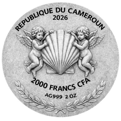 Cameroon - 2026 - 2000 Francs - Aphrodite 2oz silver (Greek Mythology series)