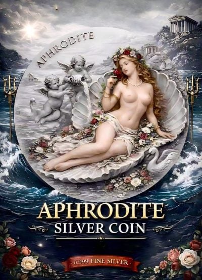 Cameroon - 2026 - 2000 Francs - Aphrodite 2oz silver (Greek Mythology series)