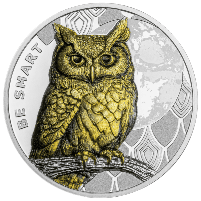 Cameroon - 2026 - 1000 Francs – Owl Be Smart 1oz silver