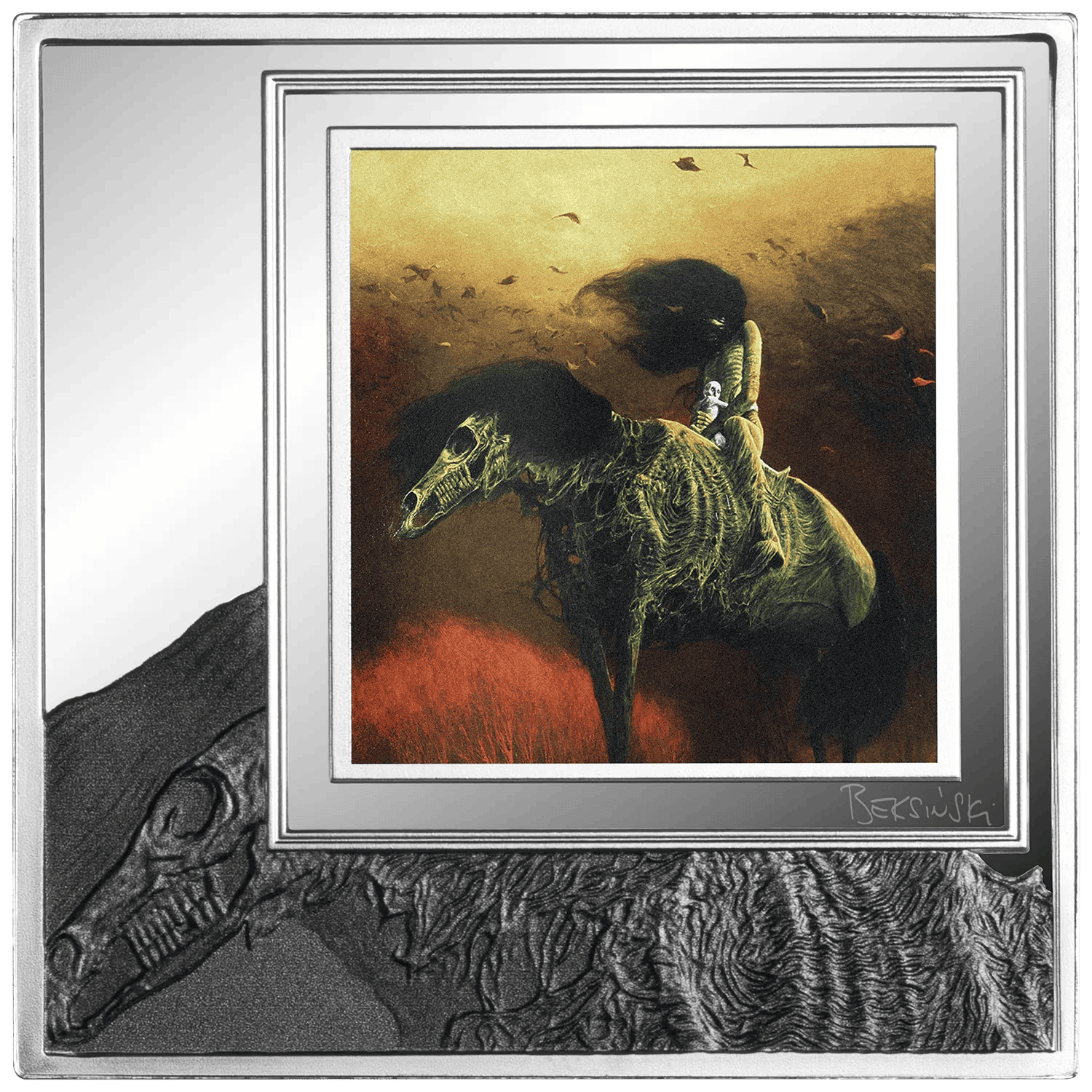 Cameroon - 2026 - 1000 Francs - AJ76 Horseman (Zdzislaw Beksinski series)