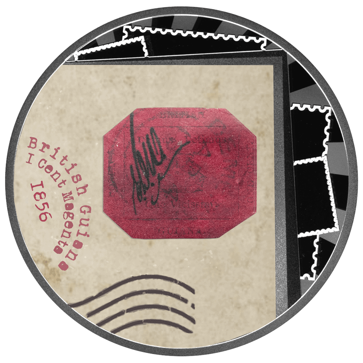 Cameroon - 2025 - 500 Francs - British Guiana 1c Magenta (The World’s Most Valuable Stamps series)