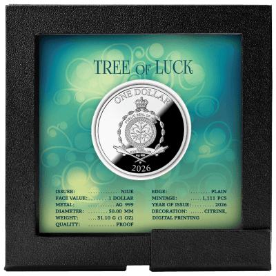 Niue - 2026 - 1 Dollar - Citrine Tree of Luck (Tree of Luck series)
