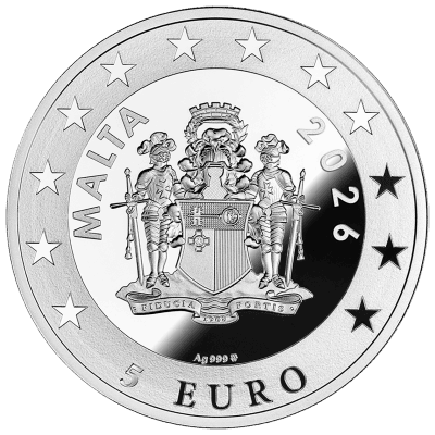 Malta - 2026 - 5 Euro - Bern (City Hall Clocks series)