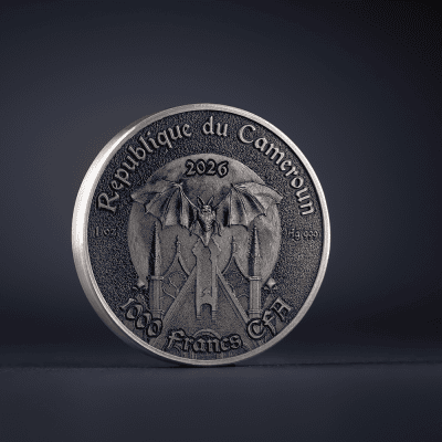Cameroon - 2026 - 1000 Francs - The Black Widow (Creatures of Nocturne series) 1oz silver