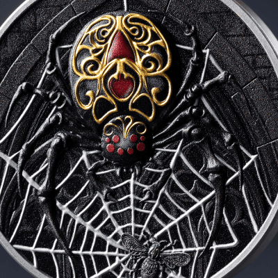 Cameroon - 2026 - 1000 Francs - The Black Widow (Creatures of Nocturne series) 1oz silver