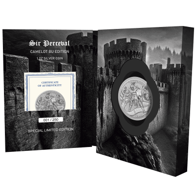 Niue - 2026 - 2 Dollars - Sir Perceval BU Edition (Camelot series) 1oz silver