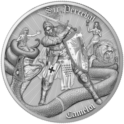 Niue - 2026 - 2 Dollars - Sir Perceval BU Edition (Camelot series) 1oz silver
