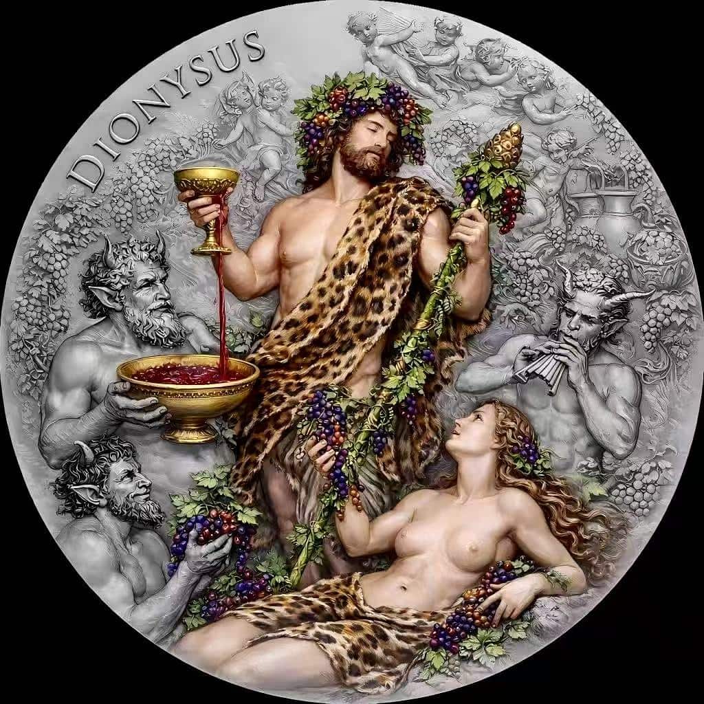 Cameroon - 2026 - 2000 Francs - Dionysus 2oz silver (Greek Mythology series)
