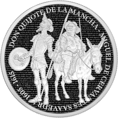 Cameroon - 2026 - 1000 Francs - Don Quixote of La Mancha 1oz silver