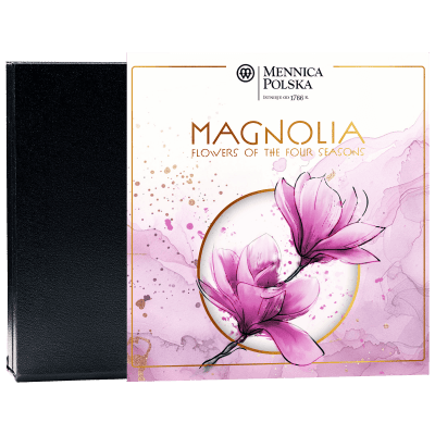 Niue - 2026 - 1 Dollar - Magnolia (Flowers of the Four Seasons series)