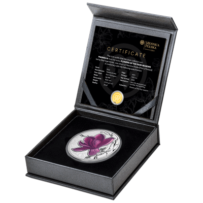 Niue - 2026 - 1 Dollar - Magnolia (Flowers of the Four Seasons series)