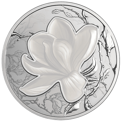 Niue - 2026 - 1 Dollar - Magnolia (Flowers of the Four Seasons series)