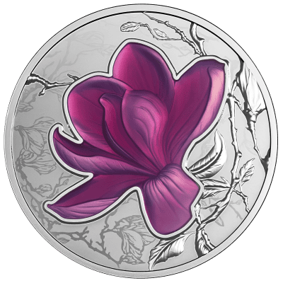 Niue - 2026 - 1 Dollar - Magnolia (Flowers of the Four Seasons series)