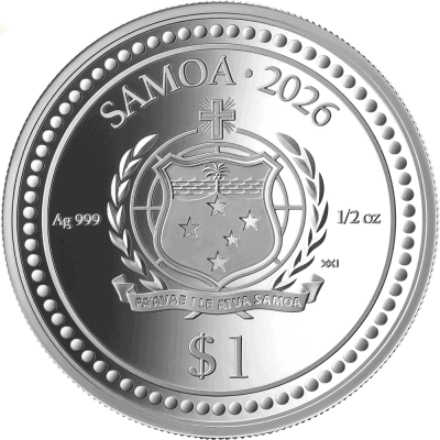 Samoa - 2026 - 1 Dollar – Guardian Angel (Little Angels series) 1/2oz silver