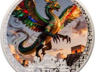 Liberia - 2026 - 5 Dollars - Quetzalcoatl 1/2oz silver (Aztec Heritage series)