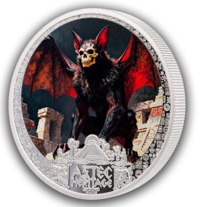 Liberia - 2026 - 5 Dollars - Camazotz 1/2oz silver (Aztec Heritage series)