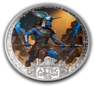 Liberia - 2026 - 5 Dollars - Huitzilopochtli 1/2oz silver (Aztec Heritage series)