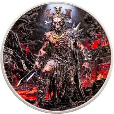 Liberia - 2026 - 20 Dollars - Xipe Totec 2oz UHR silver (Aztec Heritage series)