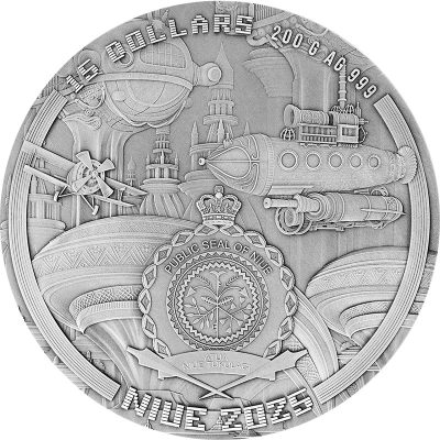 Niue - 2025 - 5 Dollars - Dieselpunk 200 gram silver (punk universe series)