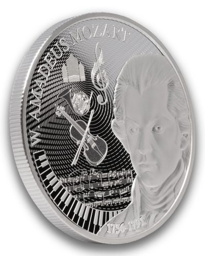 Niue - 2026 - 2 Dollars - Wolfgang Amadeus Mozart (Behind the Masterpiece series) 1oz silver