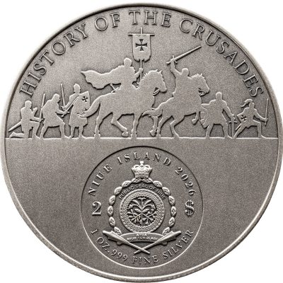 Niue - 2026 - 2 Dollars - History of the Crusades SWEDISH CRUSADE