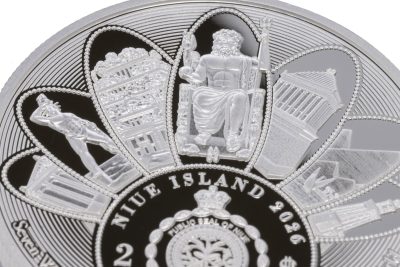 Niue - 2026 - 2 Dollars - Statue of Zeus at Olympia (7 Wonders of the Ancient World series) 1oz silver